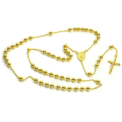 Collier chapelet lourd en or 9 carats