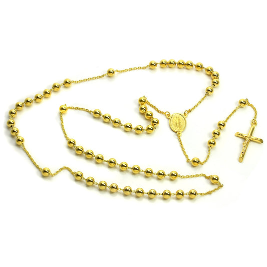 Collier chapelet lourd en or 9 carats