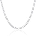 Chaîne gourmette et bracelet en argent sterling