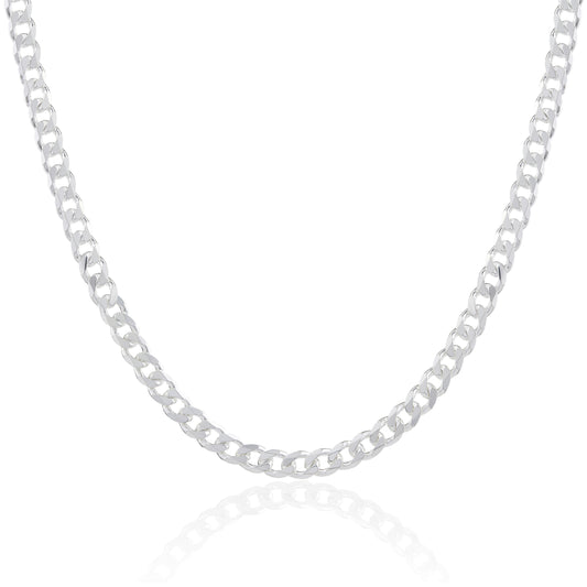 Chaîne gourmette et bracelet en argent sterling