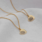Breloque cœur en argent sterling personnalisée avec empreinte digitale