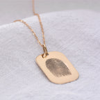 Collier personnalisé avec plaque d'identité pour chien en or 9 carats