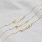 Collier personnalisé en argent sterling avec nom