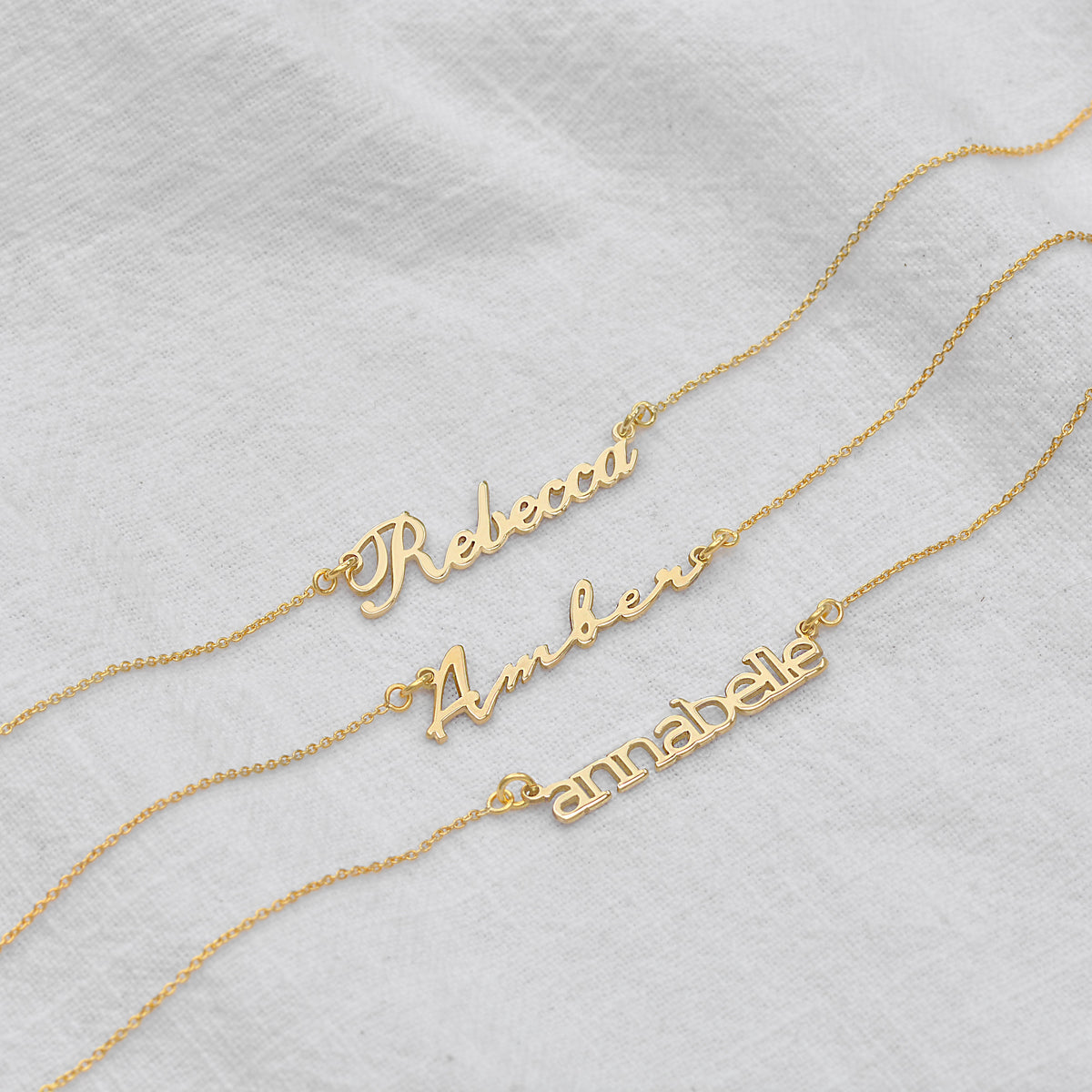 Collier personnalisé en argent sterling avec nom