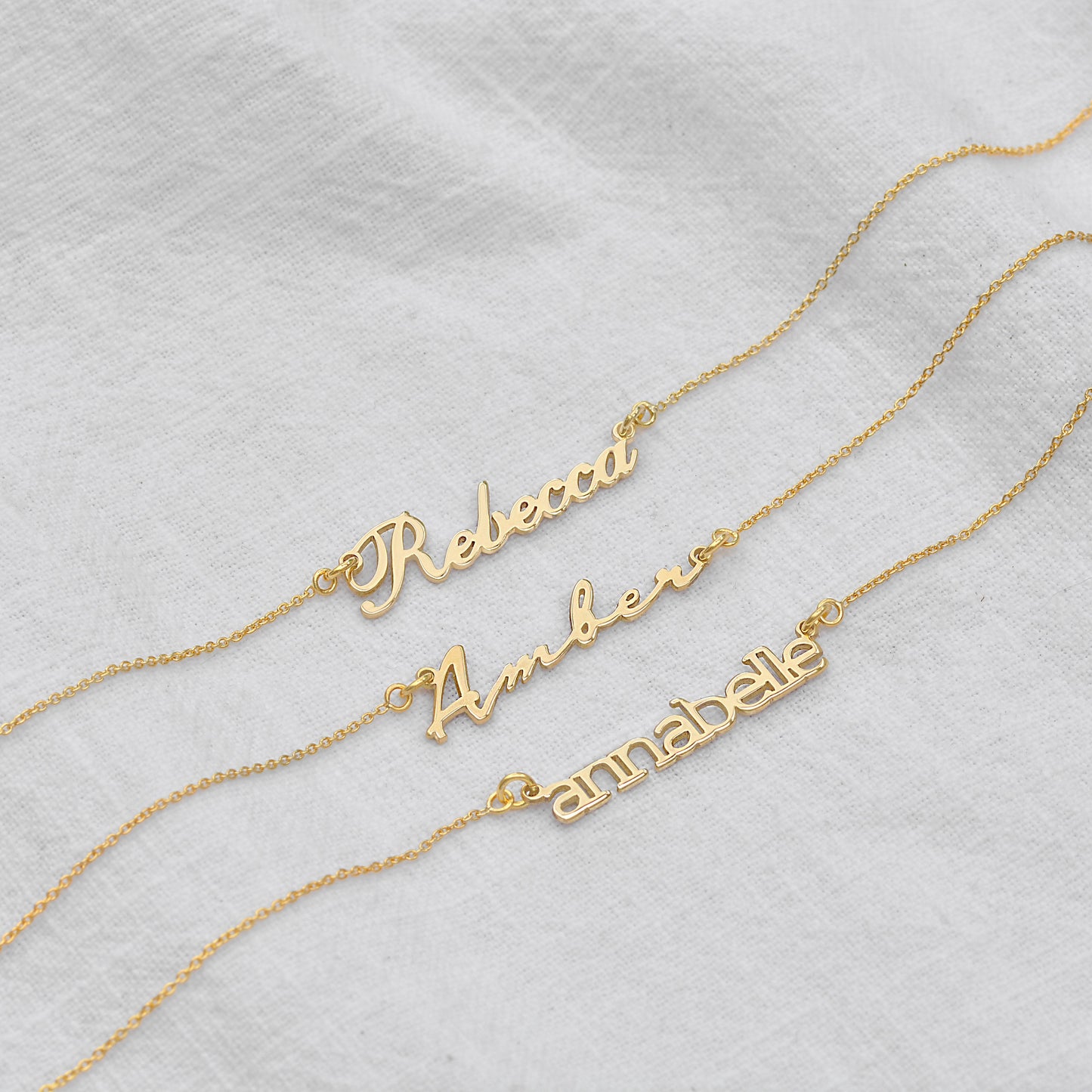 Collier personnalisé en argent sterling avec nom