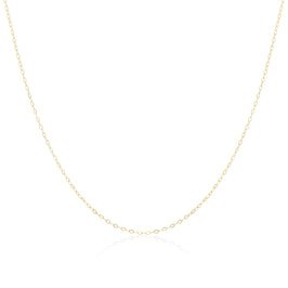 Chaîne légère en or 9 carats de 40 à 50 cm