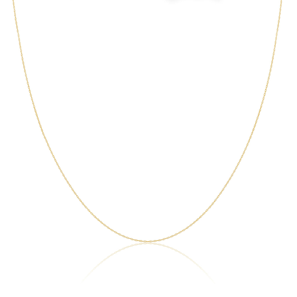 Chaîne torsadée en or 9 carats de 40 à 45 cm