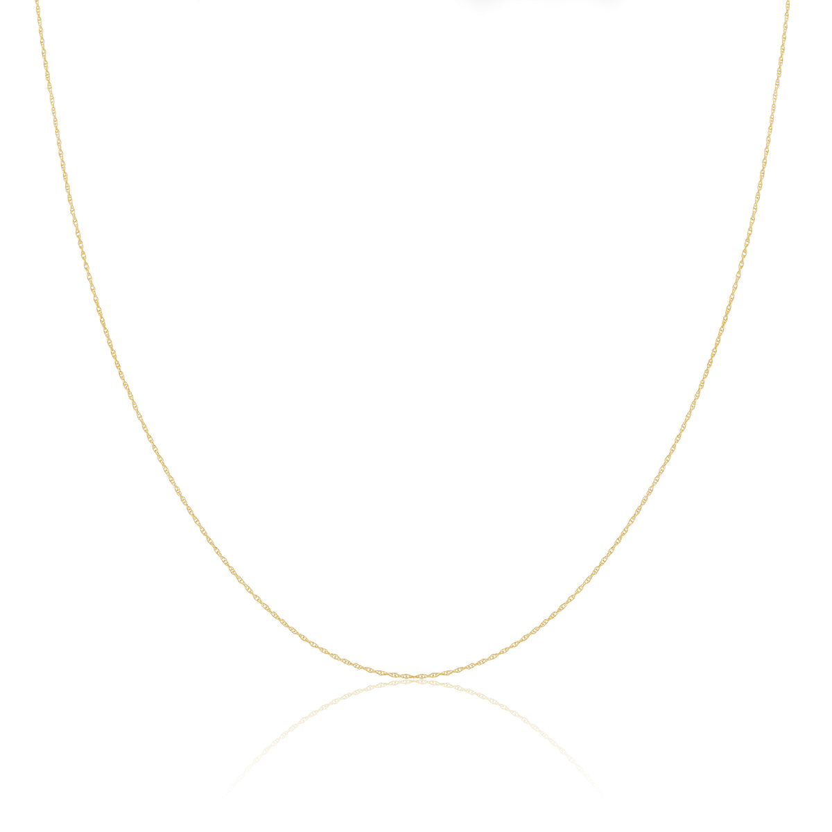 Chaîne torsadée en or 9 carats de 40 à 45 cm
