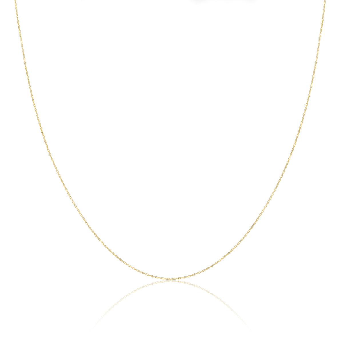 Chaîne torsadée en or 9 carats de 40 à 45 cm