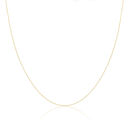 Chaîne torsadée en or 9 carats de 40 à 45 cm