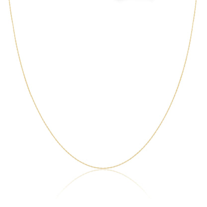 Chaîne torsadée en or 9 carats de 40 à 45 cm