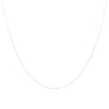 Chaîne gourmette en or blanc 9 carats taille diamant de 40 à 45 cm