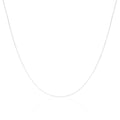 Chaîne gourmette en or blanc 9 carats taille diamant de 40 à 45 cm