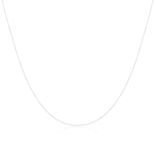 Chaîne en or blanc 9 carats de 45 à 55 cm