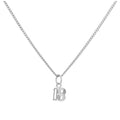 Collier avec pendentif en argent sterling et cristal CZ transparent 18 40 à 60 cm