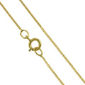 Chaîne gourmette en or jaune 9 carats taille diamant de 40 à 45 cm