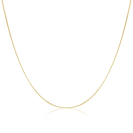 Collier chaîne en or jaune 9 carats avec diamants taillés