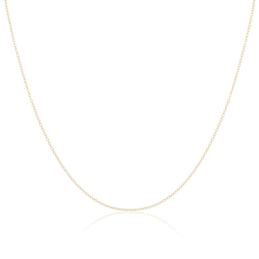 Chaîne en or jaune 9 carats de 40 à 45 cm
