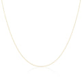 Chaîne maille forçat fine en or jaune 9 carats de 45 cm