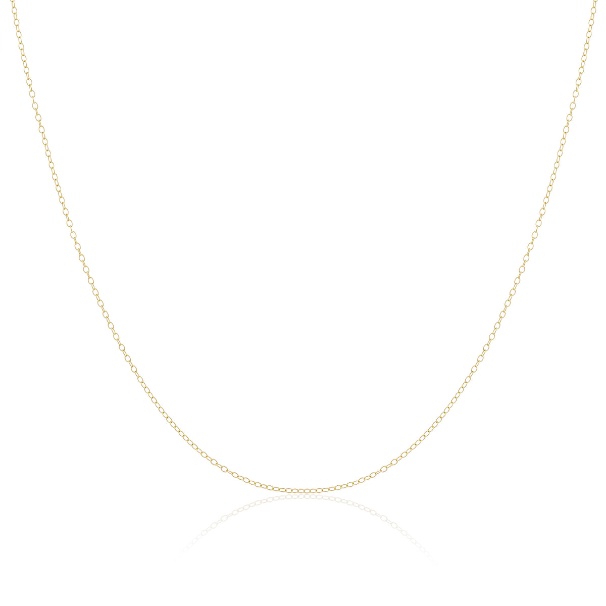 Chaîne en or jaune 9 carats de 40 à 45 cm