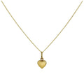 Collier pendentif en forme de petit cœur creux en or 9 carats, 40 à 50 cm