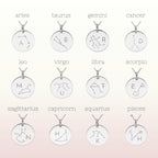 Collier personnalisé avec initiales en argent sterling et constellation