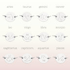 Bracelet personnalisé en argent sterling avec initiales constellations