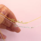 Collier personnalisé en argent sterling avec nom