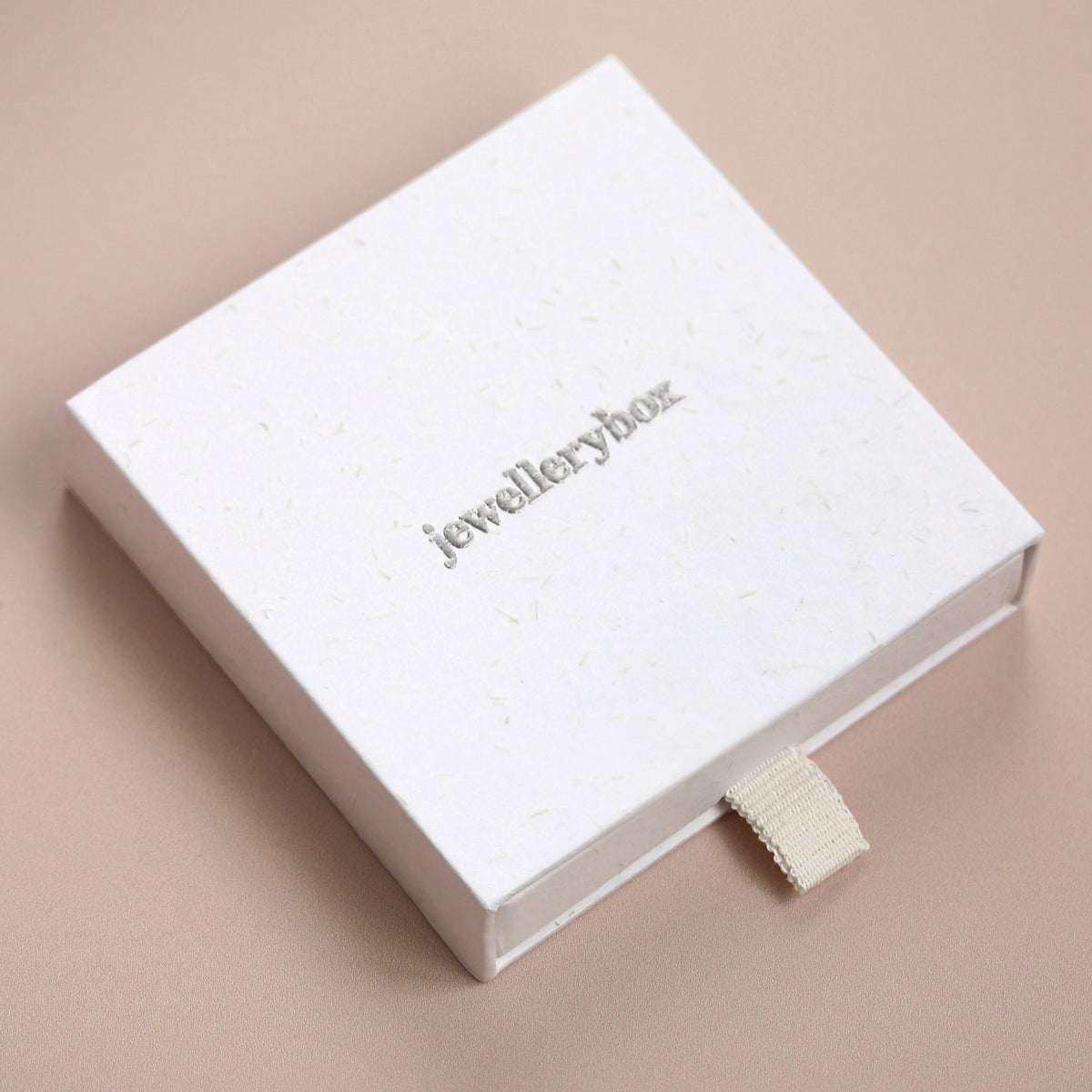 Coffret cadeau carré de luxe argenté